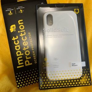 iPhone X Heavy Duty Case with Screen Protector